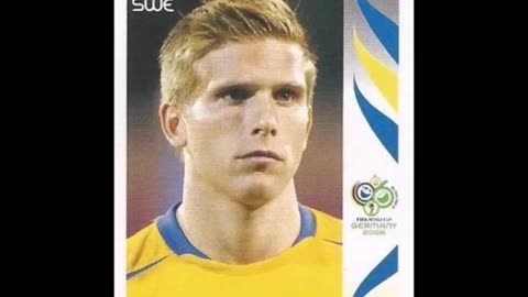 PANINI STICKERS SWEDEN TEAM WORLD CUP 2006