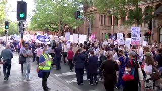 Australia's nurses on strike over pay and conditions