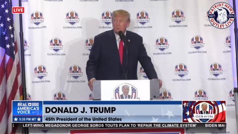 COMMERCIAL FREE REPLAY President Trump Addresses Club 45 USA, West Palm Beach FL