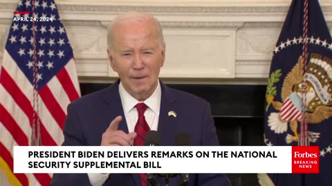 BREAKING: President Biden Ignores Questions After Giving Remarks On Foreign Aid Supplemental