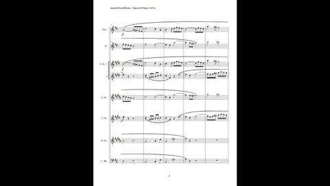 Antonin Dvorák – Fugue in D Major (Saxophone Quintet + Piccolo, Flute & Contrabassoon)