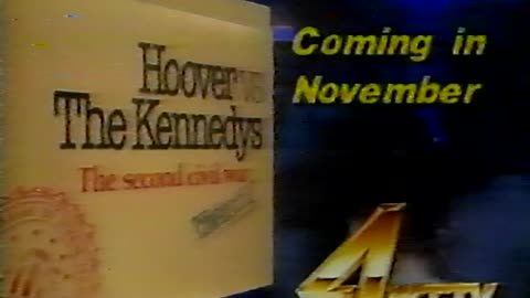 October 1987 - WTTV Promo for 'Hoover vs The Kennedys'