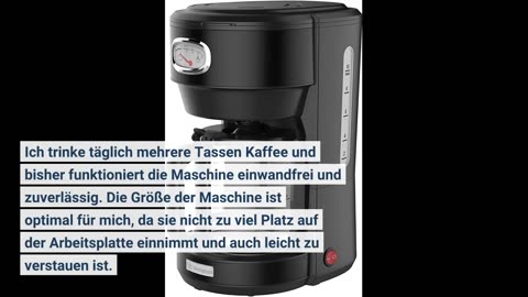 Westinghouse Kaffeemaschine Retro-Design, Filterkaffeemaschine für bis zu 10 Tassen, Permanentfilter