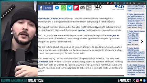 AOC Makes INSANE Claim That GENITAL EXAMS Are Needed To Determine Gender, Democrat MOCKED Over Claim