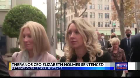 Holmes gets more than 11 years in prison for Theranos scam