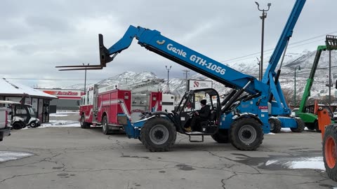 Telehandler Forklift 2015 Genie GTH-1056 10,000 LB 56' Reach 4x4x4 Telescopic Fork Lift