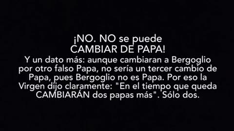 UMBE 7 LA VIRGEN NOS ALERTA QUE JMB NO HA RECIBIDO NINGÚN GRADO DEL SACRAMENTO DEL ORDEN SACERDOTAL