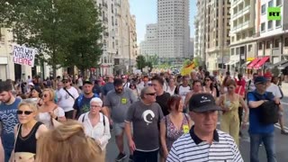 Protesters march against UN 2030 Agenda in Madrid # ToreSays