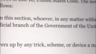 ALLOWED TO LIE UNDER OATH TO US 1996 AMENDMENTS TO 18 U.S.C. § 1001