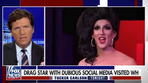 Tucker Carlson: "This afternoon as the old global order collapses to be replaced by god knows what, the Biden people decided to hold a drag event at the White House."