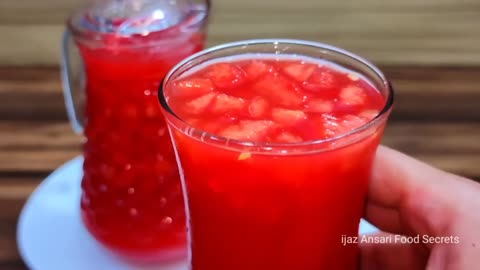 Famous Tarbooz Ka Sharbat Recipe By ijaz Ansari | تربوز کا شربت بنانے کا طریقہ | Watermelon Juice |