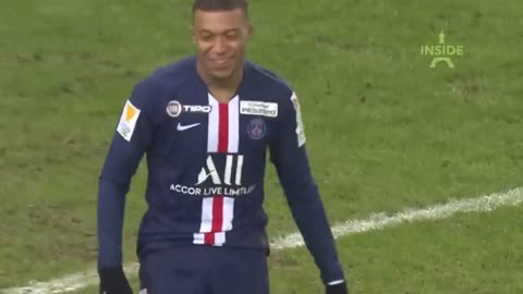 Funny moment when Kylian Mbappe loses control