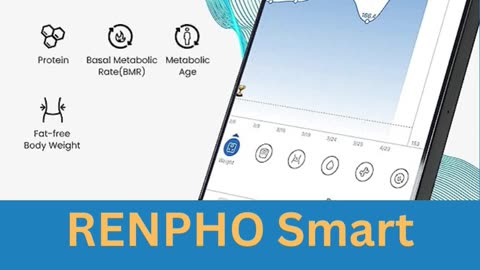 RENPHO Smart Scale for Body Weight, Digital Bathroom Scale BMI Weighing Bluetooth Body Fat Scale