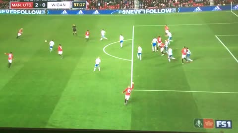 Lovely cross from Martial and great header from Mike Smalling