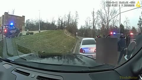 Dashcam video shows crash that ended a chase from Kalamazoo to Battle Creek