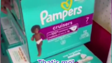 POV: Seeing Yourself on a Pampers Box For the first time!