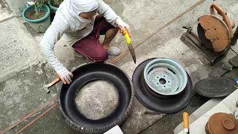 Tire disassembly pt. 2