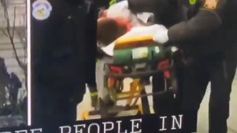 Images seen on air of someone injured at Capitol Hill insurrection in Washington, DC