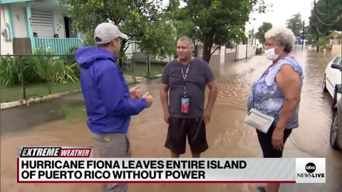 Puerto Rico experiences heavy flooding and power outages due to Hurricane Fiona ABCNL - 副本