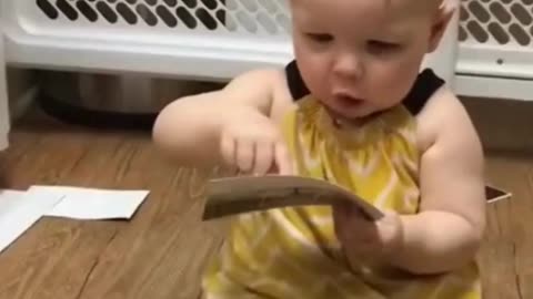 baby funny video laughing