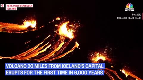 Iceland Volcano Erupts For First Time in 6,000 Years | NBC News