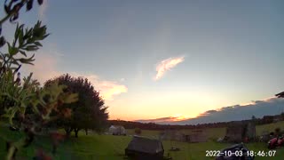 Time Lapse Sunset on the Farm