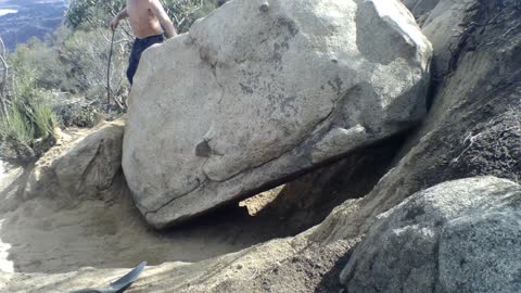 Moving A Huge Rock (Time Lapse)