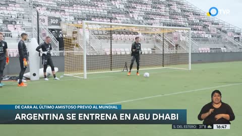 Argentina ya se entrena en Abu Dhabi