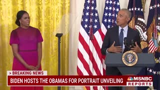 Barack Obama Thanks Biden For 'Faith In Our Democracy' At White House Portrait Unveiling