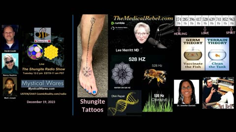 FIRST HOUR 12-19-23 Shungite Tattoos & Frequencies of Love, Health, God Connection