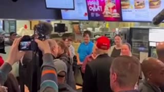Trump In Ohio Stops at McDonalds