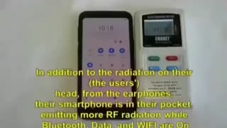 Watch what happens when Apple Airpods are used and the level of EMF radiation