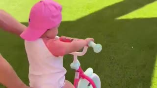 Daughter gets her first bike