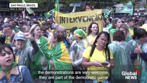 Brazil election: Bolsonaro calls on protesters to end blockades on nation's roads