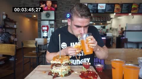 UNDEFEATED BURGER CHALLENGE IN CHICAGO | Japanese Burger Challenge | Man Vs Food