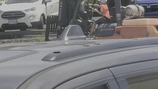 Child Spotted Driving a Forklift