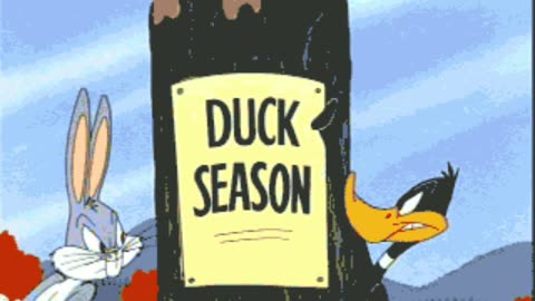 Daffy Duck says that Bugs Bunny is a hare.