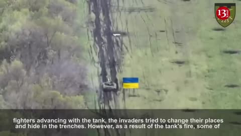 Attack of the 225th brigade with tanks and infantry - Russians flee as Ukrainian fighters chase them