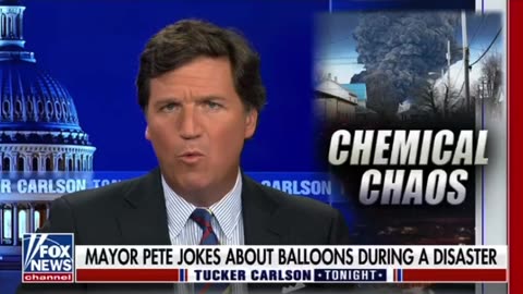 Tucker Carlson: While residents in East Palestine, Ohio were inhaling toxic fumes