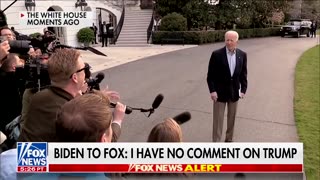 Biden Refuses To Answer Any Questions About The Trump Indictment