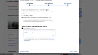 Cannot discuss Youtube policies on YouTube