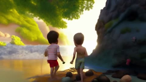 Luca's Seaside Secret | Pixar Movie - Animation Kids Movie - Sea Monsters Kids Cartoon Short Story