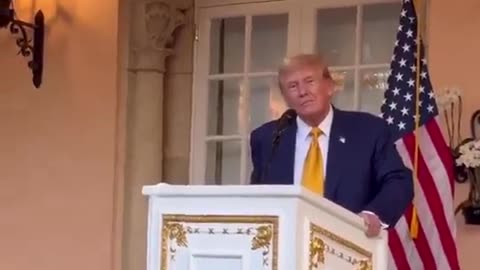 DJT asks the audience at Mar-a-Lago