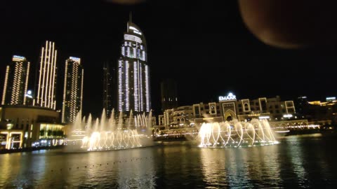 Water fountain Dubai Bruj khalifa Dubai mall water dancing show