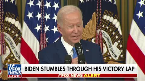 Did Biden stumble through his victory lap?