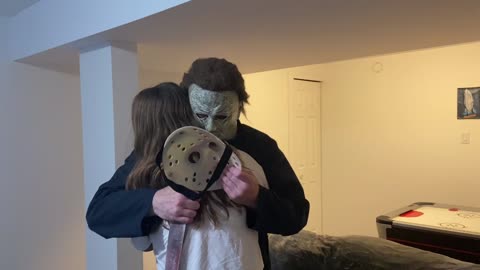 Horror Icon Michael Myers receives the WRONG mask as a present