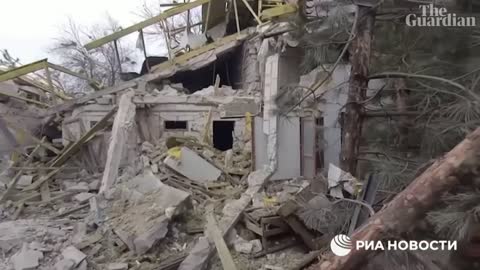 Footage shows aftermath of strike on barracks in Russian-occupied city of Melitopol