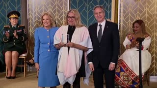 Jill Biden, "1st Lady" Awards Trans "Woman" (Biological Male, a Man) as: WOMAN OF THE YEAR, 2023