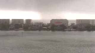Tornado Crossing a Lake