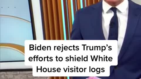 Biden rejects Trump's efforts to shield White House visitor logs
